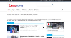 Desktop Screenshot of nepaliblogger.com